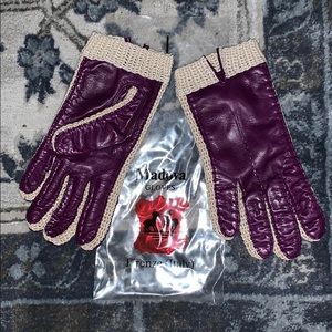 Vintage Madova Italian leather gloves